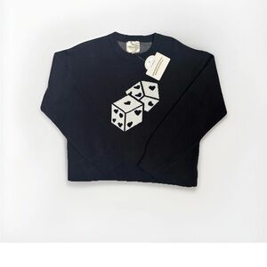 No Comment Woman’s Black Sweater Size M NWT